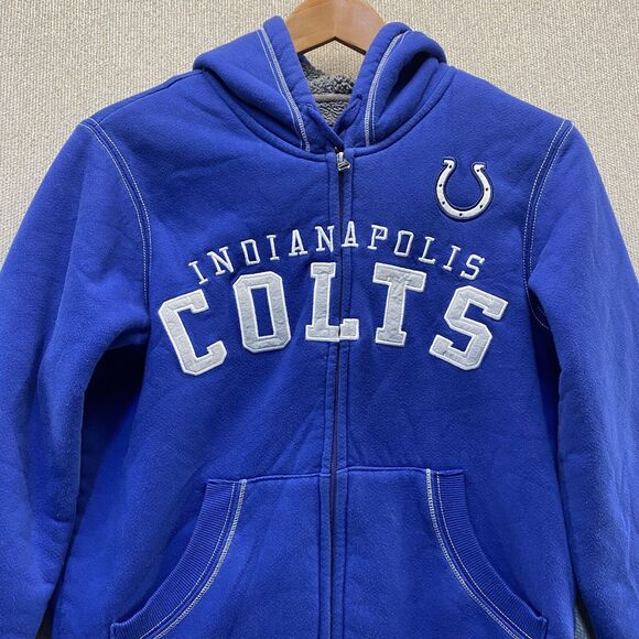 NFL Indianapolis Colts Jacket Coat Women’s Small Fleece Lined - Picture 3 of 9